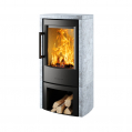 Kamin WIKING Miro 4 Natursten Gra Med Braendefag