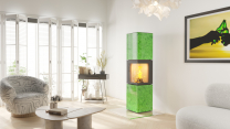 Kamin neocube S 20 XL Glaskeramik Forrest Green