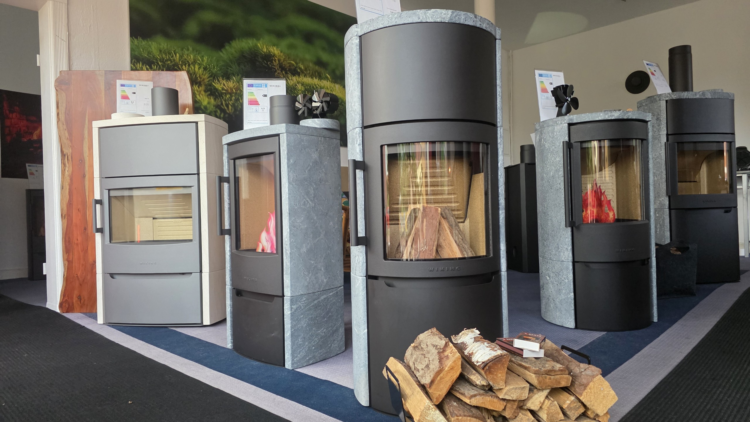 Laden mehrere Kamine von vorne